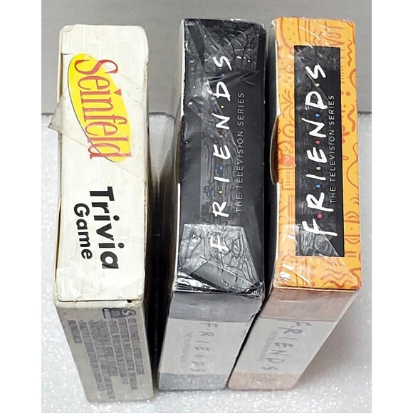1990s TV Card Lot – 2 Friends Playing Decks + Seinfeld Trivia Game Set - Picture 9 of 11